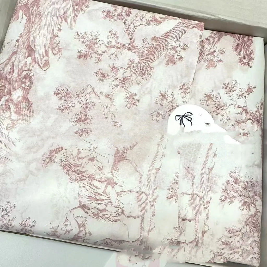 French MG tissue paper sheets in pink purple and green purple colours, 50cm by 70cm.