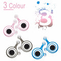 A pair of clear and black mini joysticks for mobile phone touchscreen gaming.
