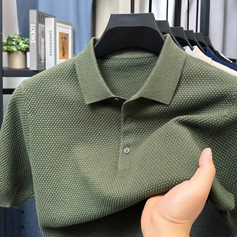 Loose fit pure cotton short sleeve pullover sweater in a choice of six colours.