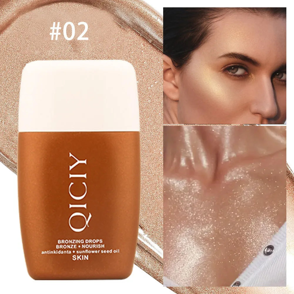 30ml brightening cream liquid bottle for face and body with four colour tone options