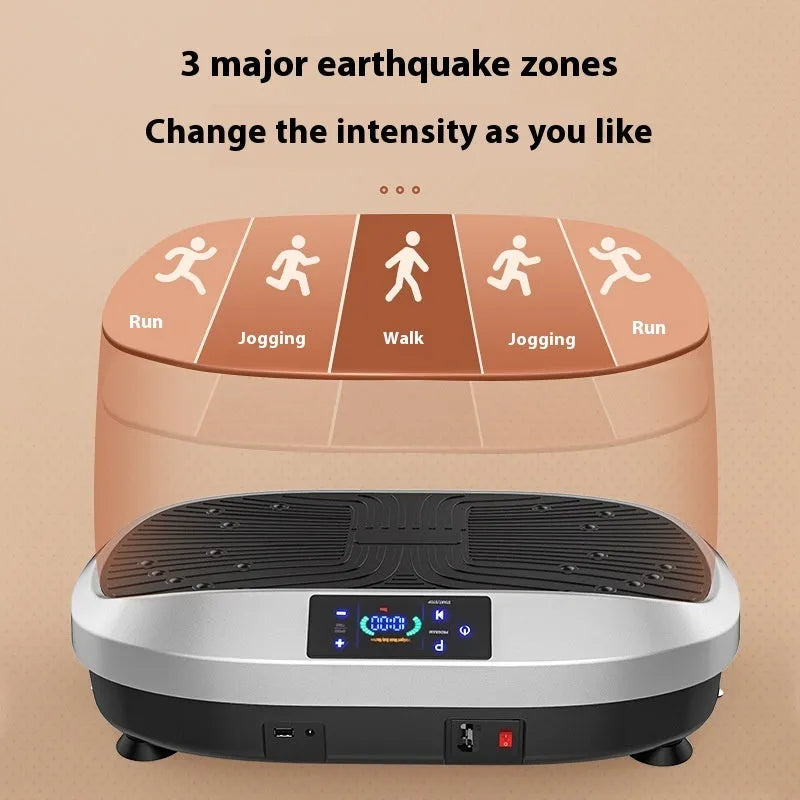Vibration sports power plate for body shaping and belly contracting, 180W 220V home fitness machine