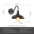 Retro style outdoor wall lamp in copper or silvery finish with bevel or right angle mount