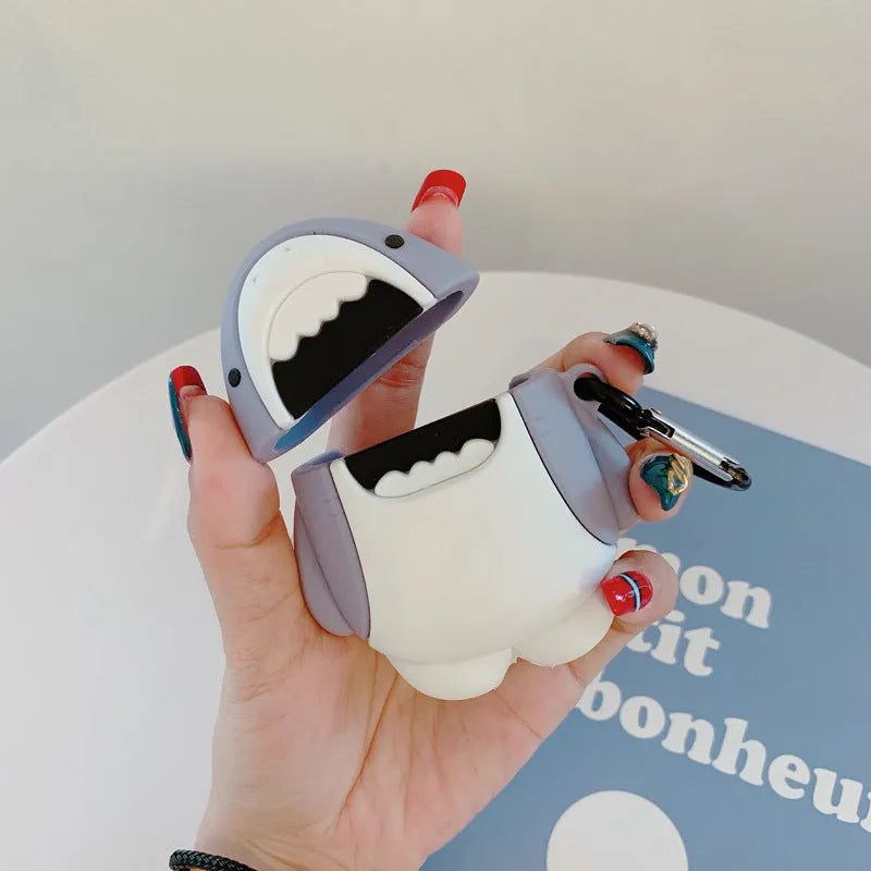 Silicone protective covers for AirPods 1 and 2 wireless headphones in various colours