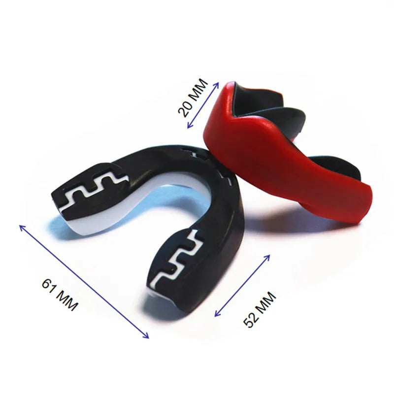 Boxing mouthguard with printed teeth design for adult fight sports