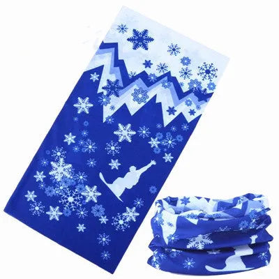 New outdoor variety magic bandana cycling mask neck cover sunscreen 49x24cm polyester, 39 patterns shown in a flat layout