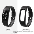 Smart waterproof vibration alarm watch with LED display on a silicone strap in various colours
