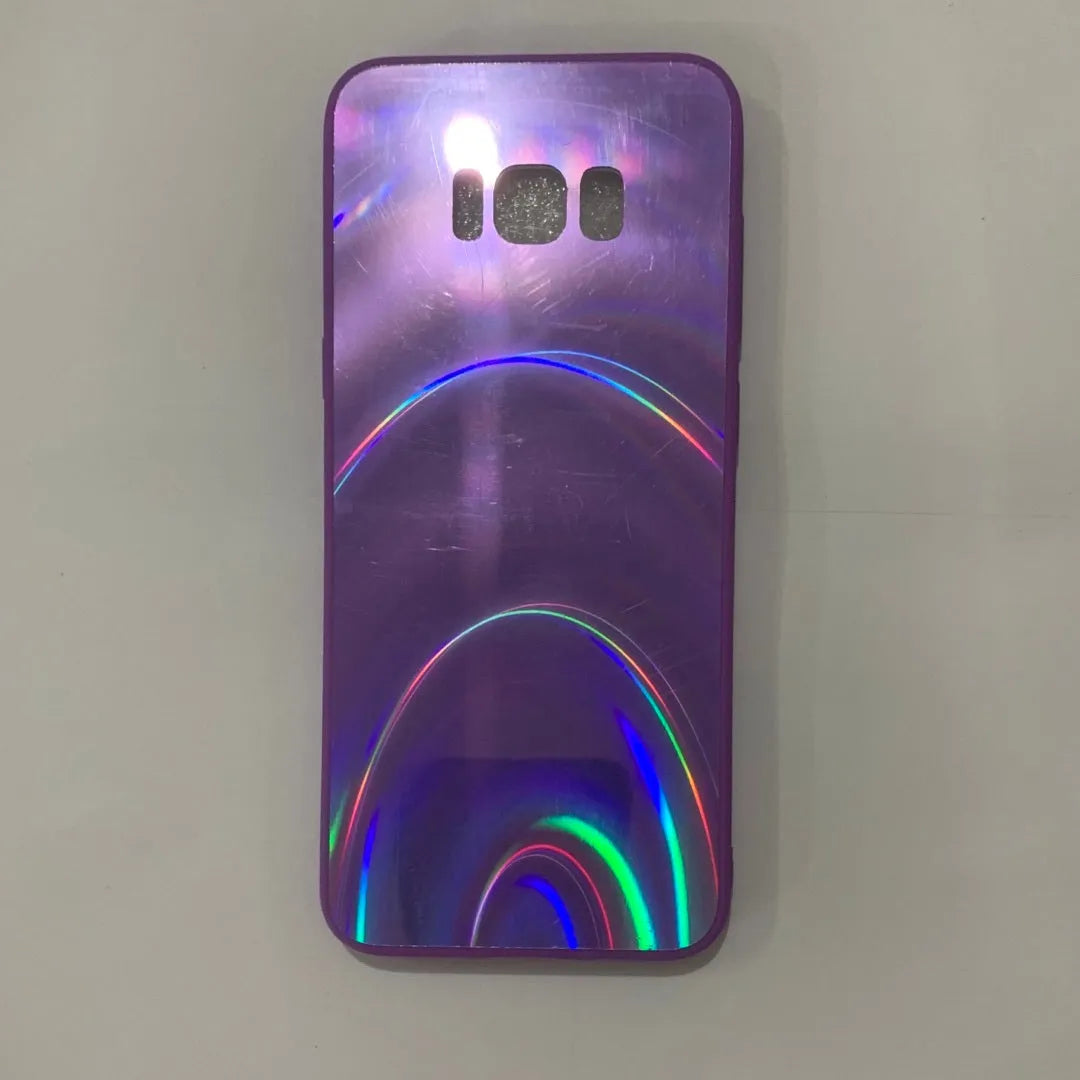 Marble pattern shockproof silicone phone case for Samsung Galaxy models on a table.
