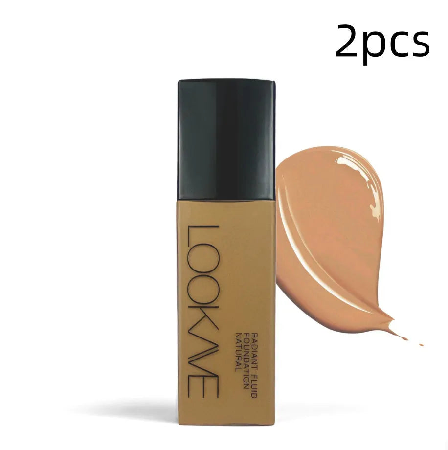 LOOKAVE Matte Liquid Foundation bottle in shade LK63C-01, Ivory White
