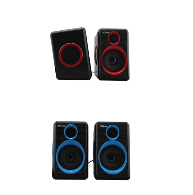 USB cable speaker with 3.5mm audio plug for computer use, random colour finish