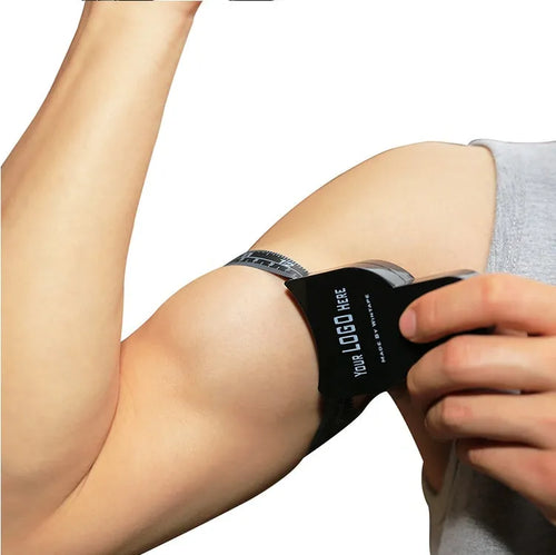 Black ABS plastic body fat calliper skinfold measuring tool on a 1.5 metre cord.