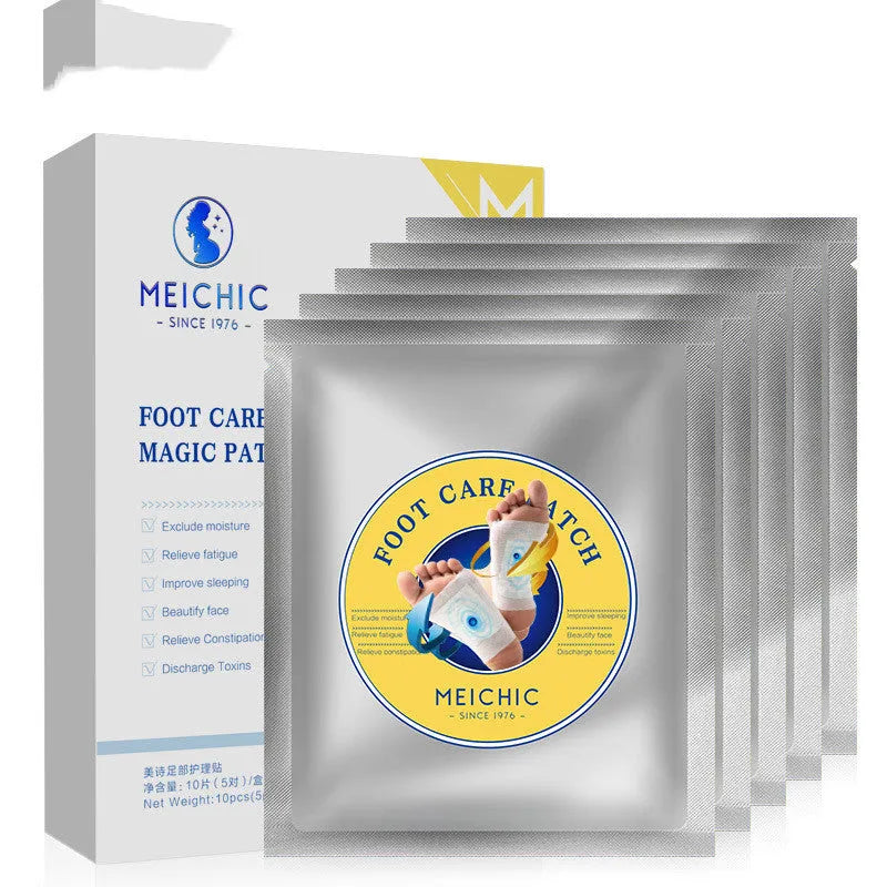 Meishi foot care paste soothing care box of 10 tablets for men and women universal foot mask