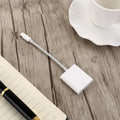 Compact 10cm USB 2.0 SD card reader in black with TPE and ABS construction