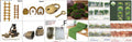 Forest Moss Series DIY decorative stickers roll with PET material, 60mm wide, in woodland colours