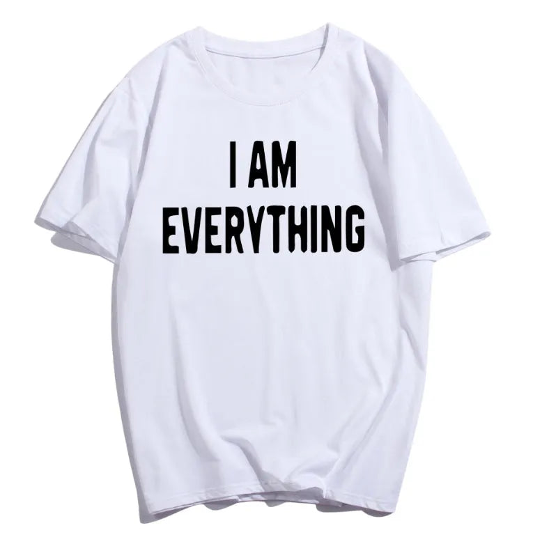 Matching couple cotton T-shirts in black and white with love proclamation text for Valentine's Day casual wear Asian sizes