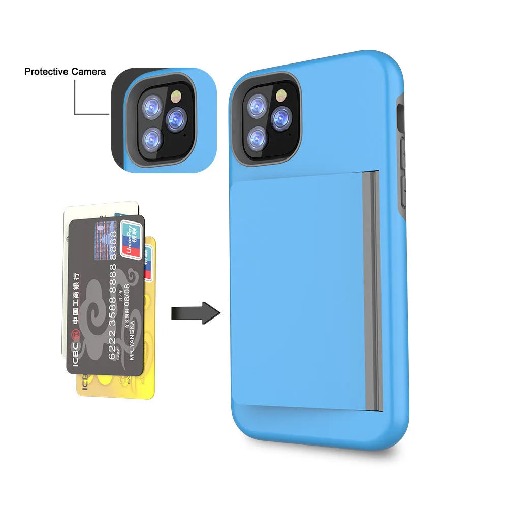 Simple solid colour mobile phone shell case for Apple iPhone 11, Pro and Pro Max in multiple colours.
