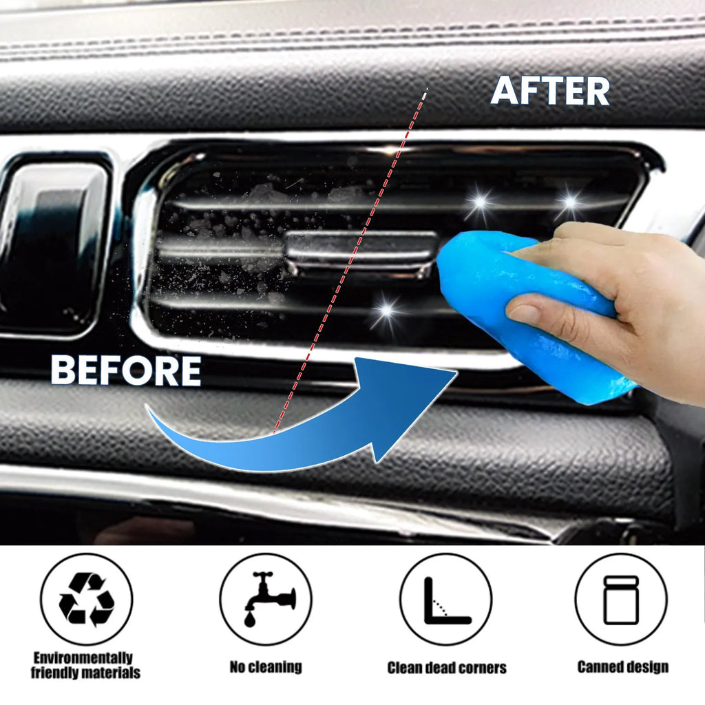 70g car cleaning soft gel for interior dust removal measures 6.2x5.7cm