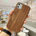 Wooden mobile phone back cover case for iPhone in natural wood finishes