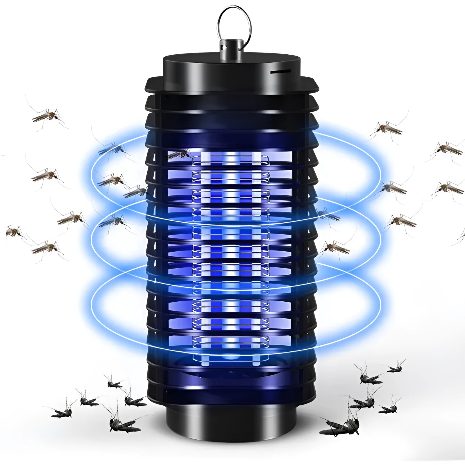 Black King Kong hanging electric mosquito killer device with a metal grid and UK three-pin plug.