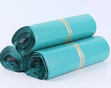 PE courier clothing bags with adhesive seals in multiple sizes and colours