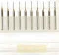 Imported tungsten steel micro engraving bit for electronics and hardware precision machining.