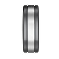 Rechargeable smart ring in gold for health monitoring with heart rate sleep and step tracking
