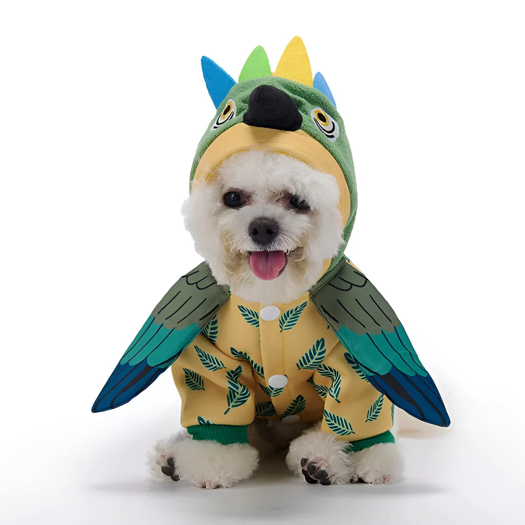 Pet costume set with skirt and accessories for dogs in Halloween or Christmas style, polyester