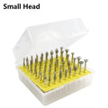 Alloy diamond grinding head set with 3mm shank for glass and stone work