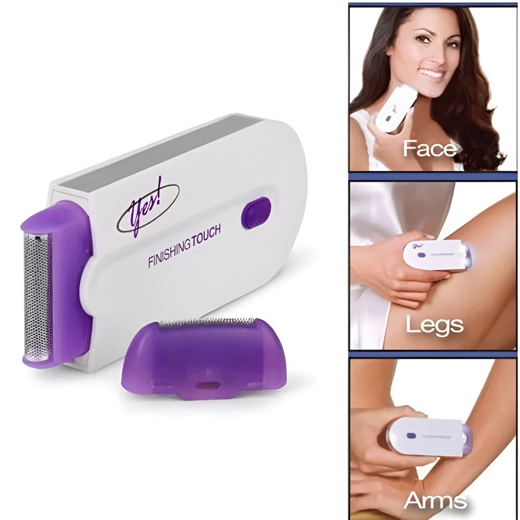 Electric hair removal instrument with foil head, rechargeable, for women's painless facial and body hair removal