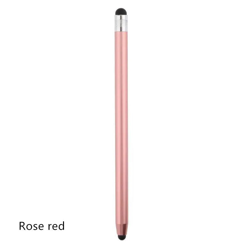 Metal touch screen stylus pen with double tip design in various colour options