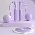 Bearings jump rope for fitness training in a selected colour, showing handles with bearing system and ABS plastic rope.