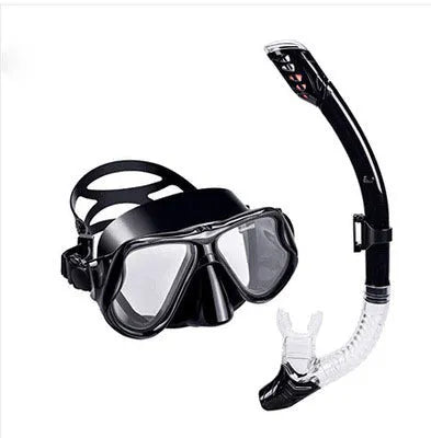 Full face diving mask with anti-fog lens PC frame in multiple colour options