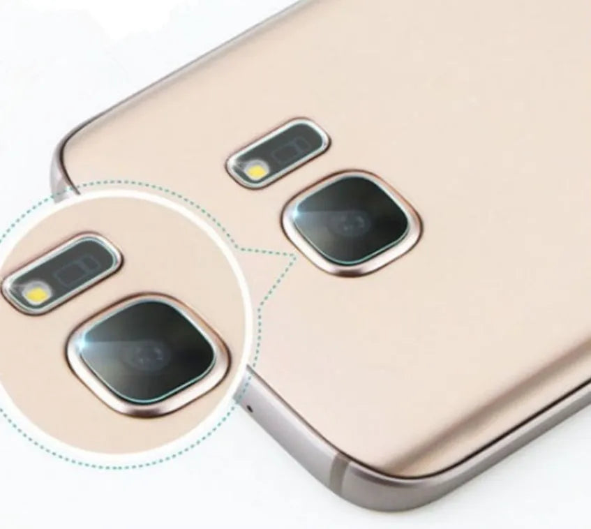 Tempered glass camera lens and flash protector film for Samsung Galaxy S7edge S8 S9 S10 phones