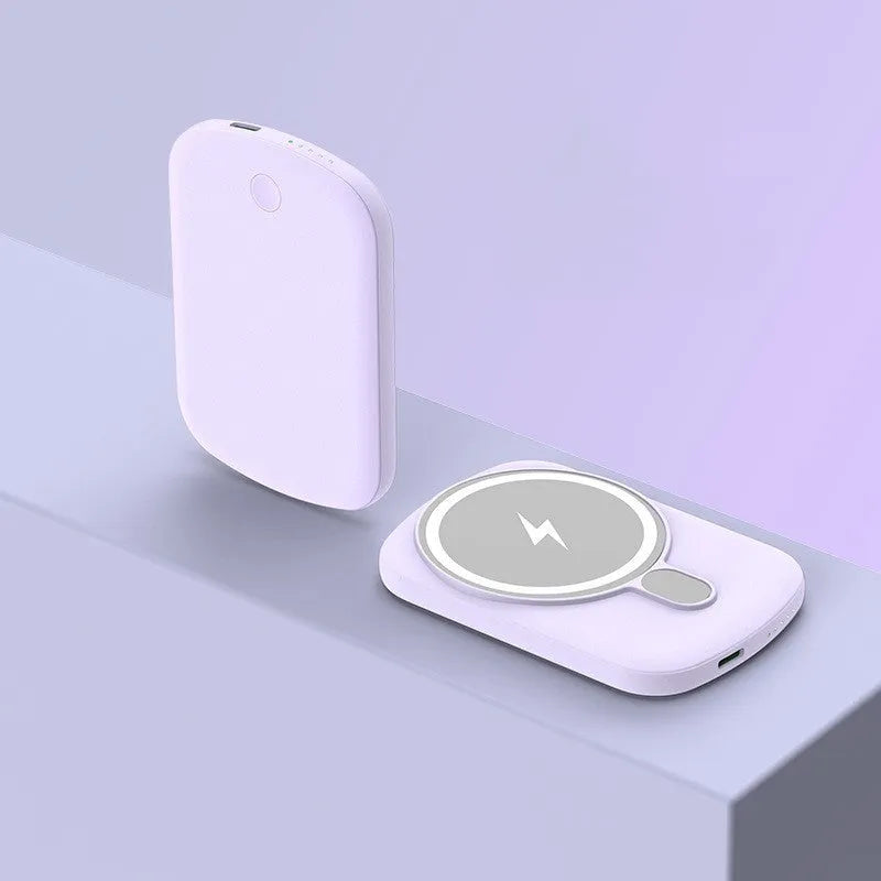 Magsafe magnetic power bank for iPhone wireless charging in four colour options