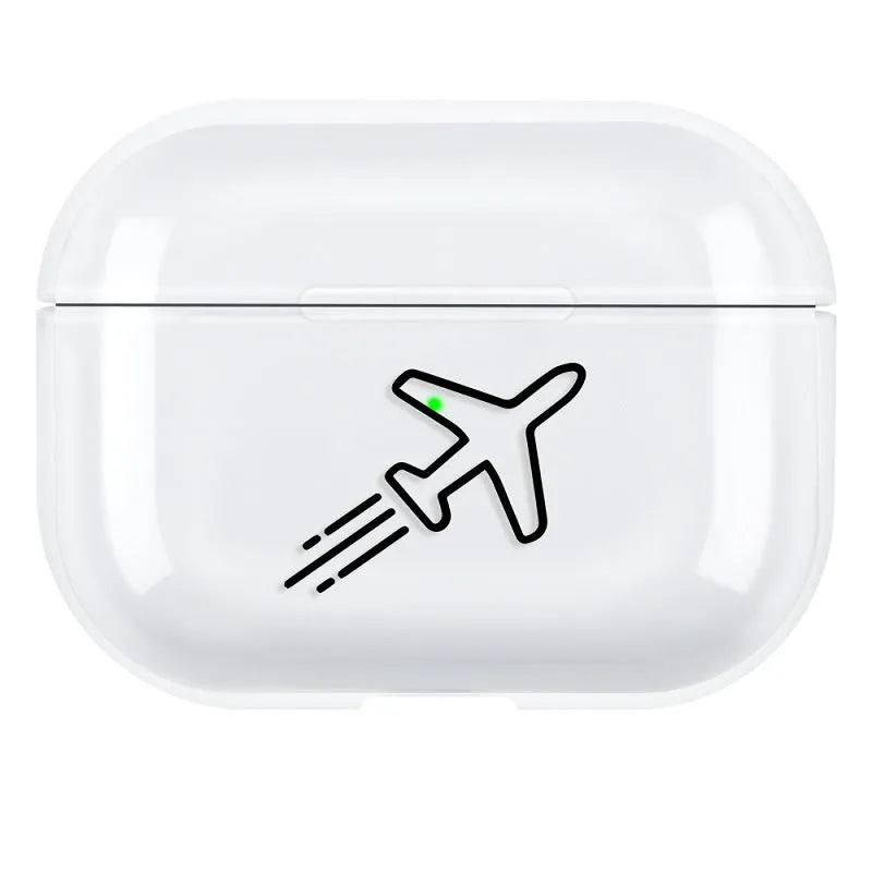 AirPods Pro 3 PC protective case cover in simple solid colour back cover style