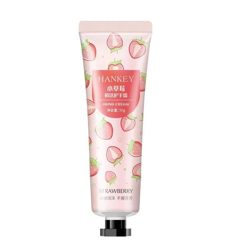 30g hand cream tube with fruit extract formulation for hands and feet moisturising