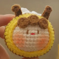 Handmade crocheted bee colonies ornament for woolen dolls with plush material