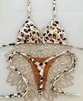 Women's printed bikini swimsuit with cotton lining in multiple colour options for swimming