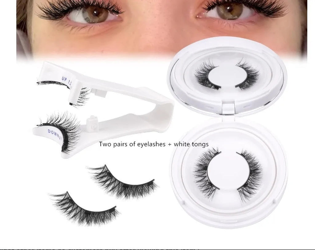 Magnetic suction false eyelashes Little Devil Supernatural Magnet Suit in mink material with white clip