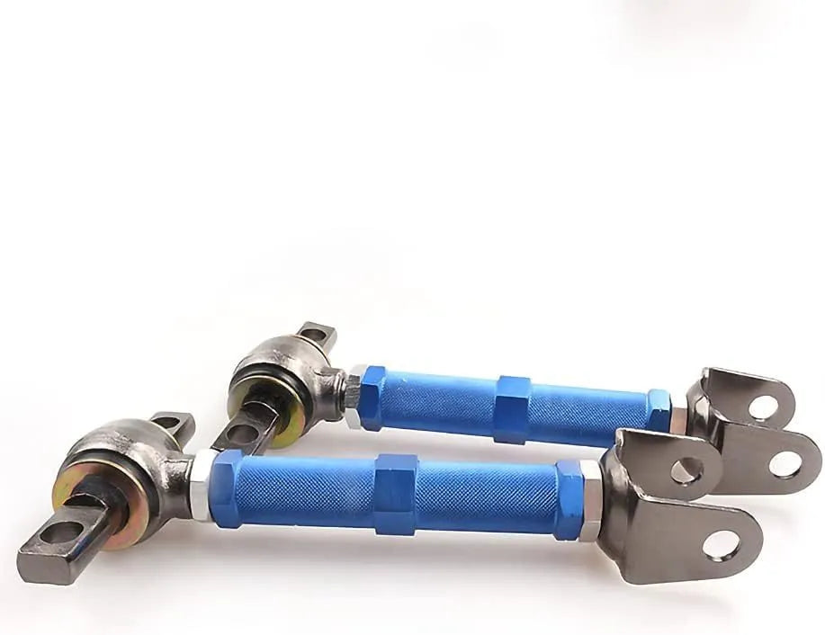 Blue aluminium pull rod rear wheel recliner for Honda Civic EP3 suspension