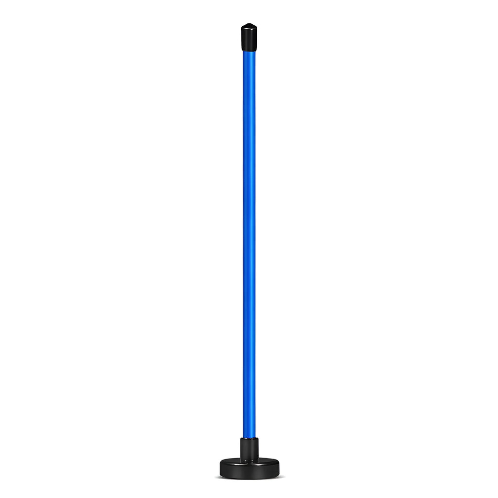 Aluminium alloy magnetic baseball bar golf swing alignment training tool in red and blue.