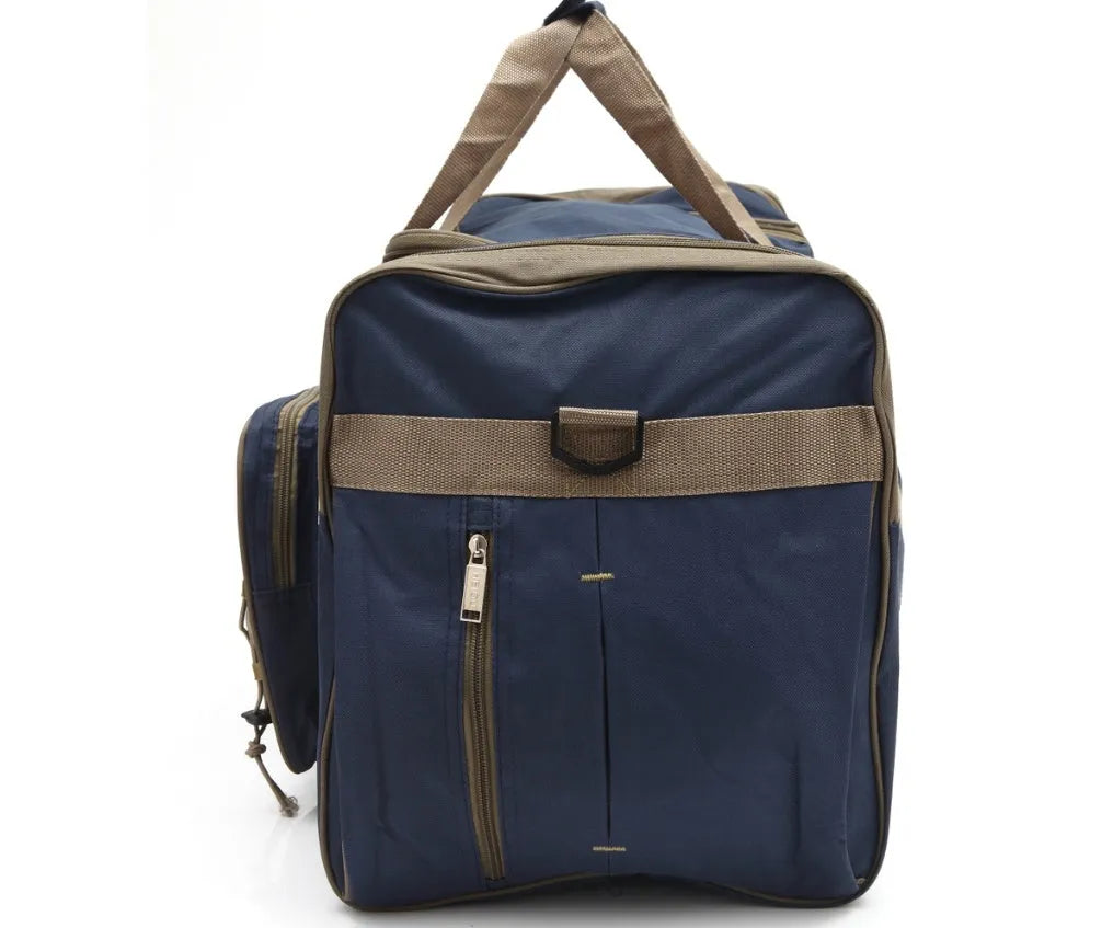 Oxford cloth shoulder bag in black with soft handle and shoulder strap, capacity 56-75 litres