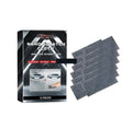 Boxed set of 12 automotive nano scratch repair cloths each 20x10cm for fast car paint scratch removal
