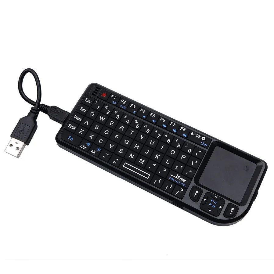 Compact black Bluetooth wireless keyboard for desktop laptop tablet smartphone