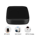 Black voice control universal infrared remote with WiFi connectivity