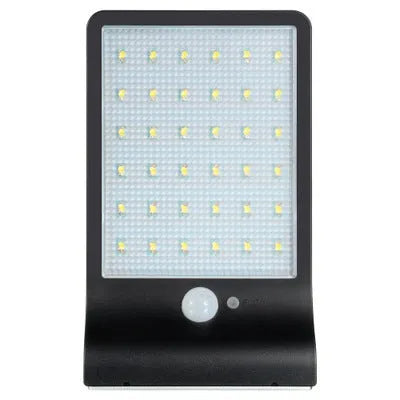 Black and white IP65 waterproof solar garden light for outdoor balcony and courtyard illumination