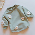 Newborn baby cotton onesie with blue three-dimensional cloud print, hidden front closure, short sleeves, suitable for 59-90cm