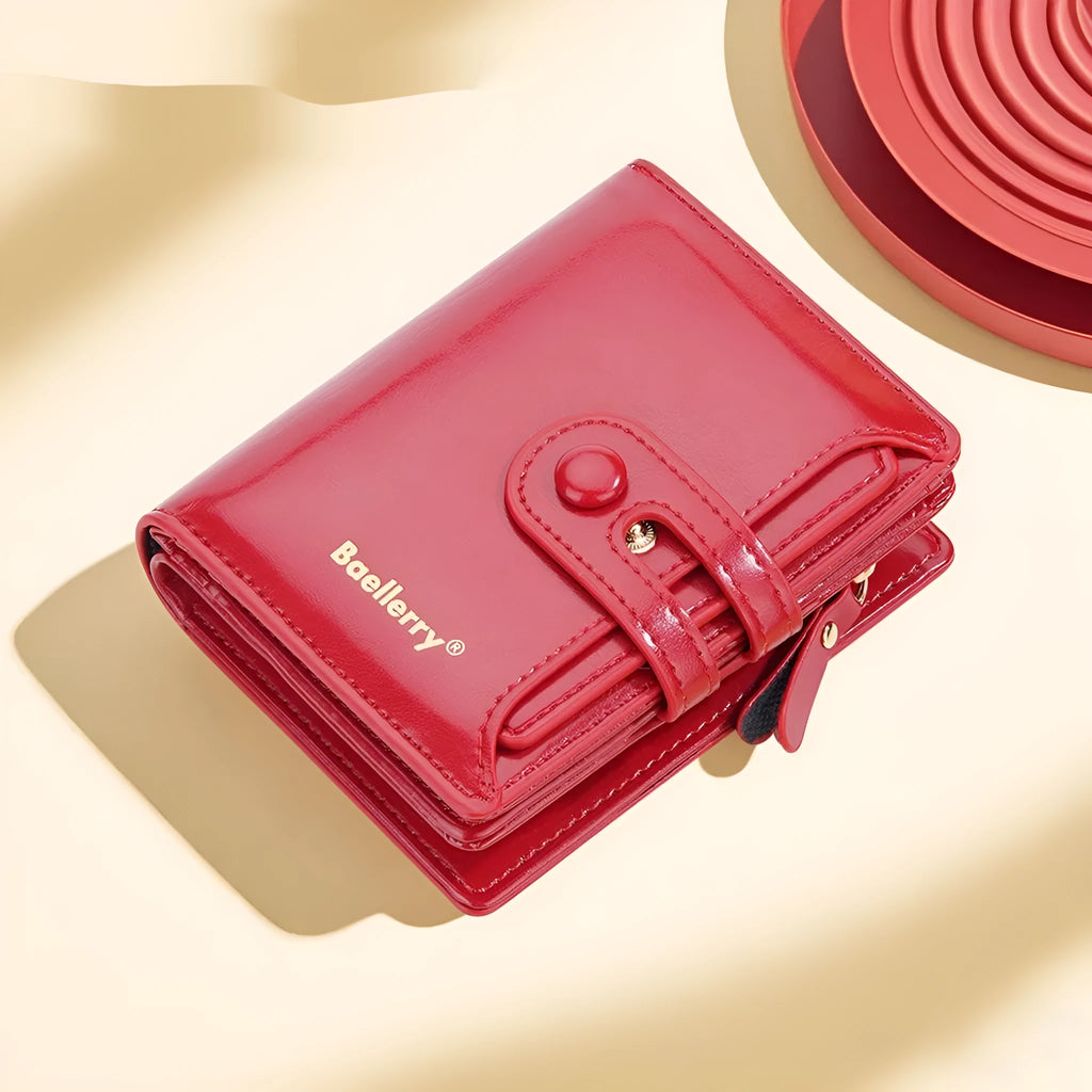 Women's PU leather card holder wallet in a choice of eight colours with polyester lining.