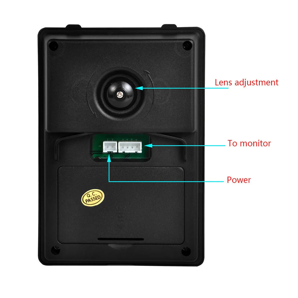 Shanyi Shida wired video door phone system with indoor monitor and outdoor camera
