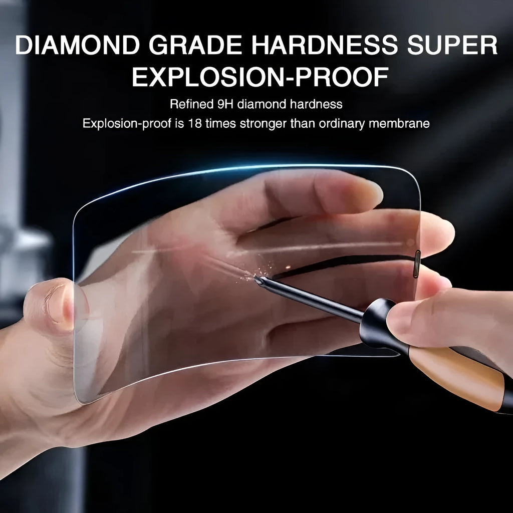 Transparent anti-spy tempered glass privacy screen protector for iPhone