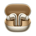 Black and gold active noise cancelling true wireless Bluetooth earbuds with charging case